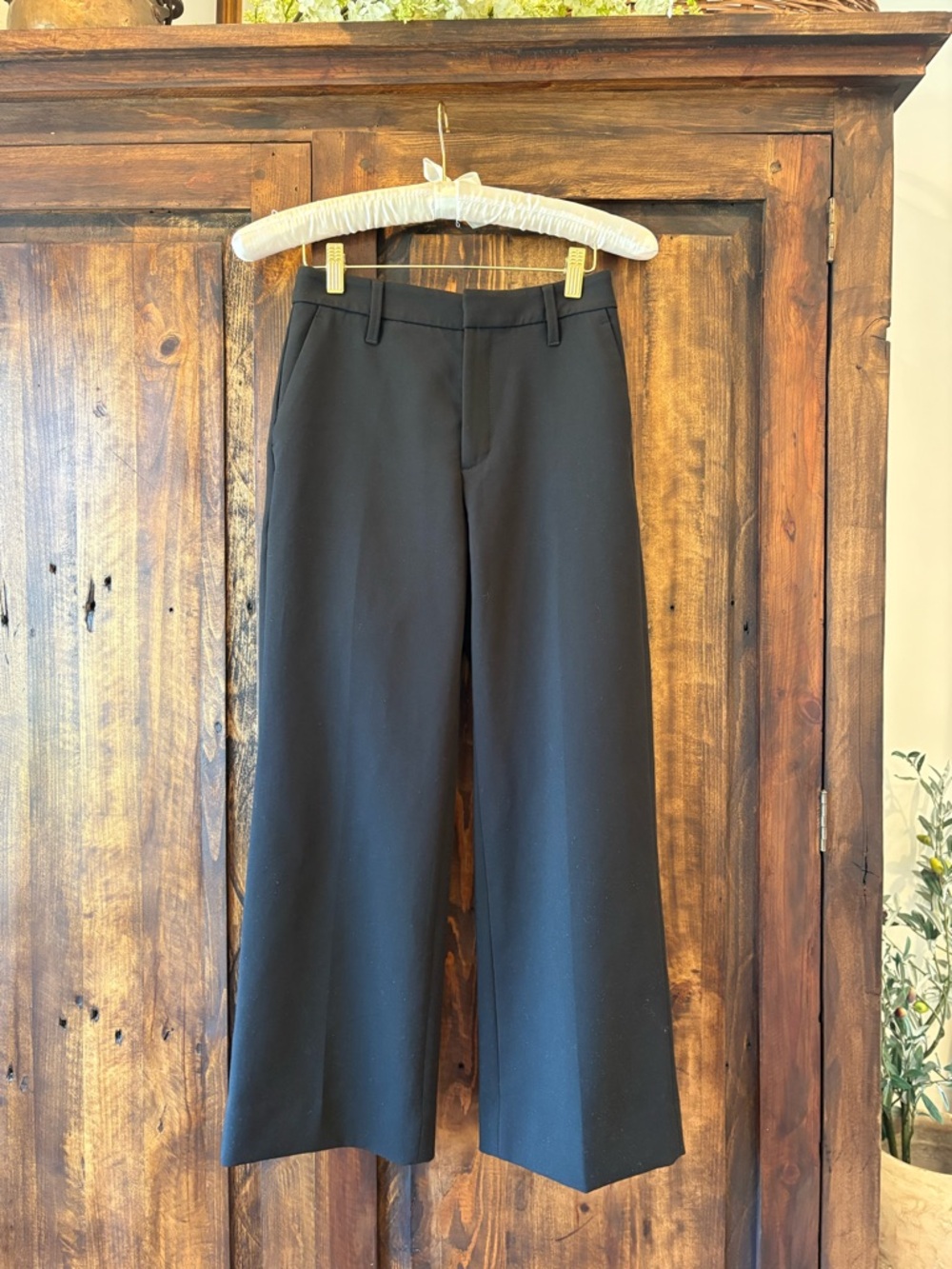 Banana Republic Black Wide Leg Dress Pants